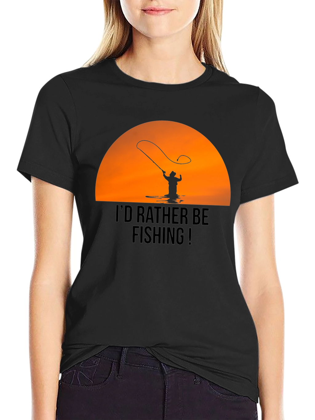 Fishing T-Shirt - Id Rather Be Fishing Graphic Tee