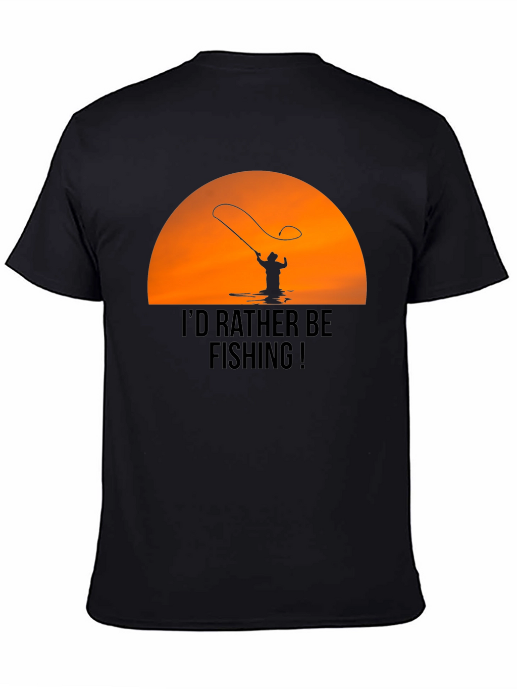 Fishing T-Shirt - Id Rather Be Fishing Graphic Tee