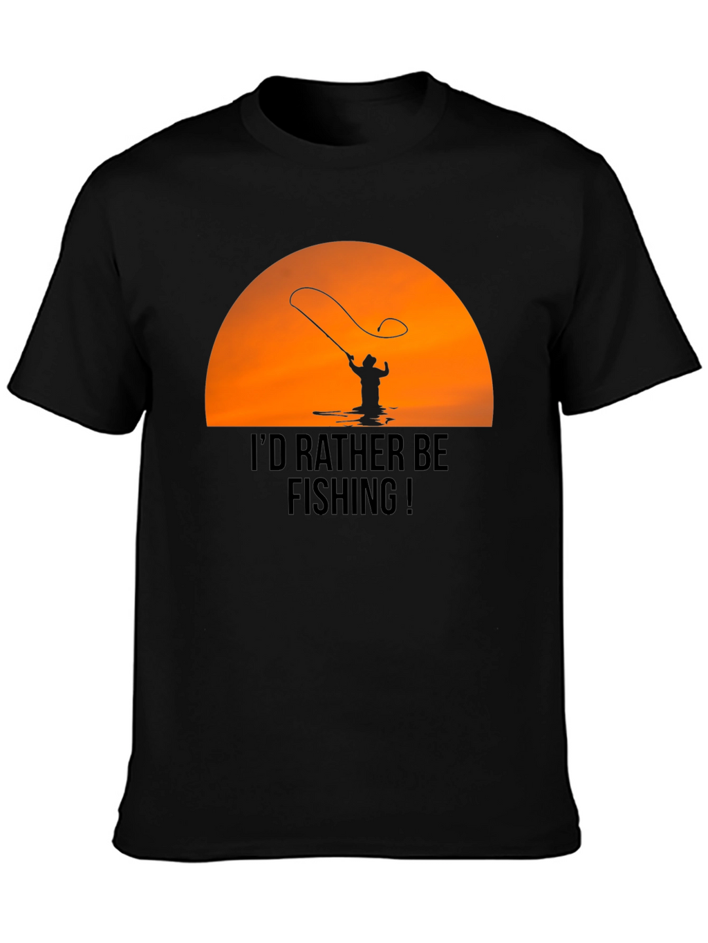 Fishing T-Shirt - Id Rather Be Fishing Graphic Tee