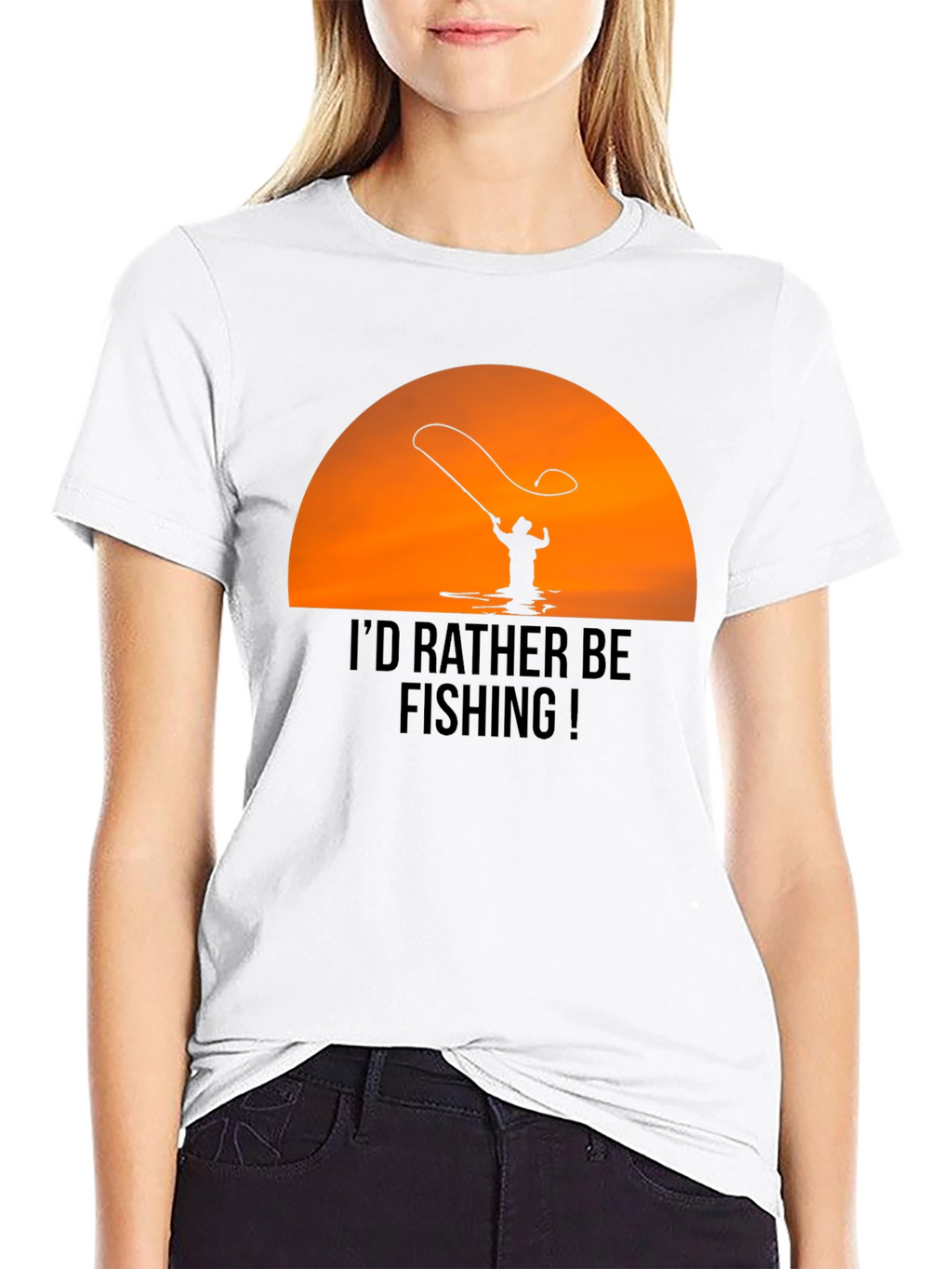 Fishing T-Shirt - Id Rather Be Fishing Graphic Tee