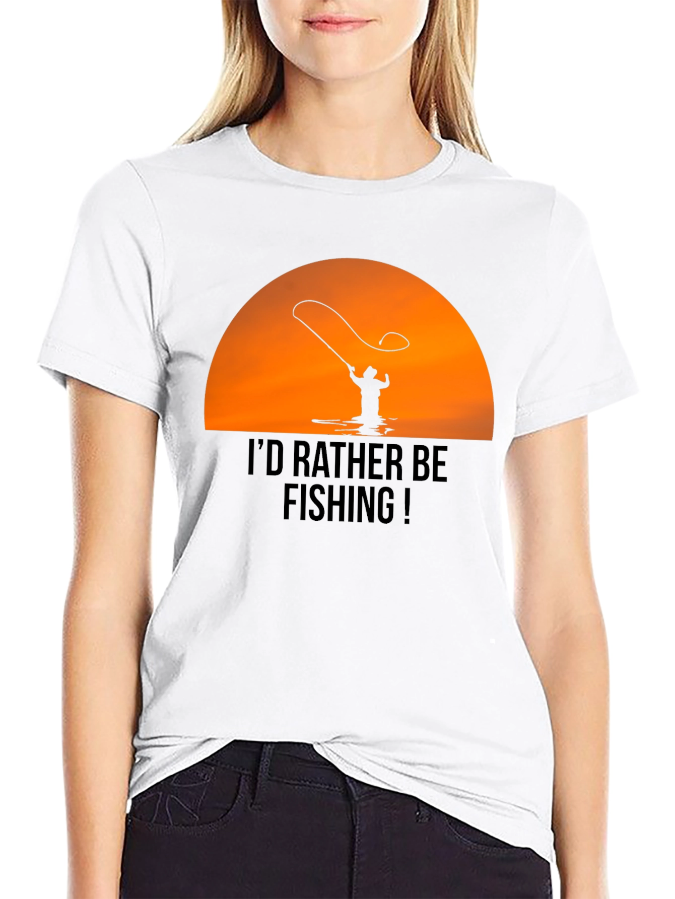 Fishing T-Shirt - Id Rather Be Fishing Graphic Tee