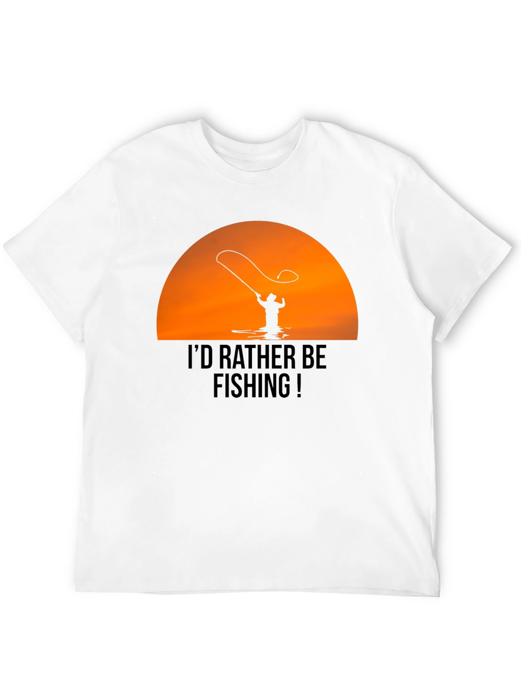 Fishing T-Shirt - Id Rather Be Fishing Graphic Tee