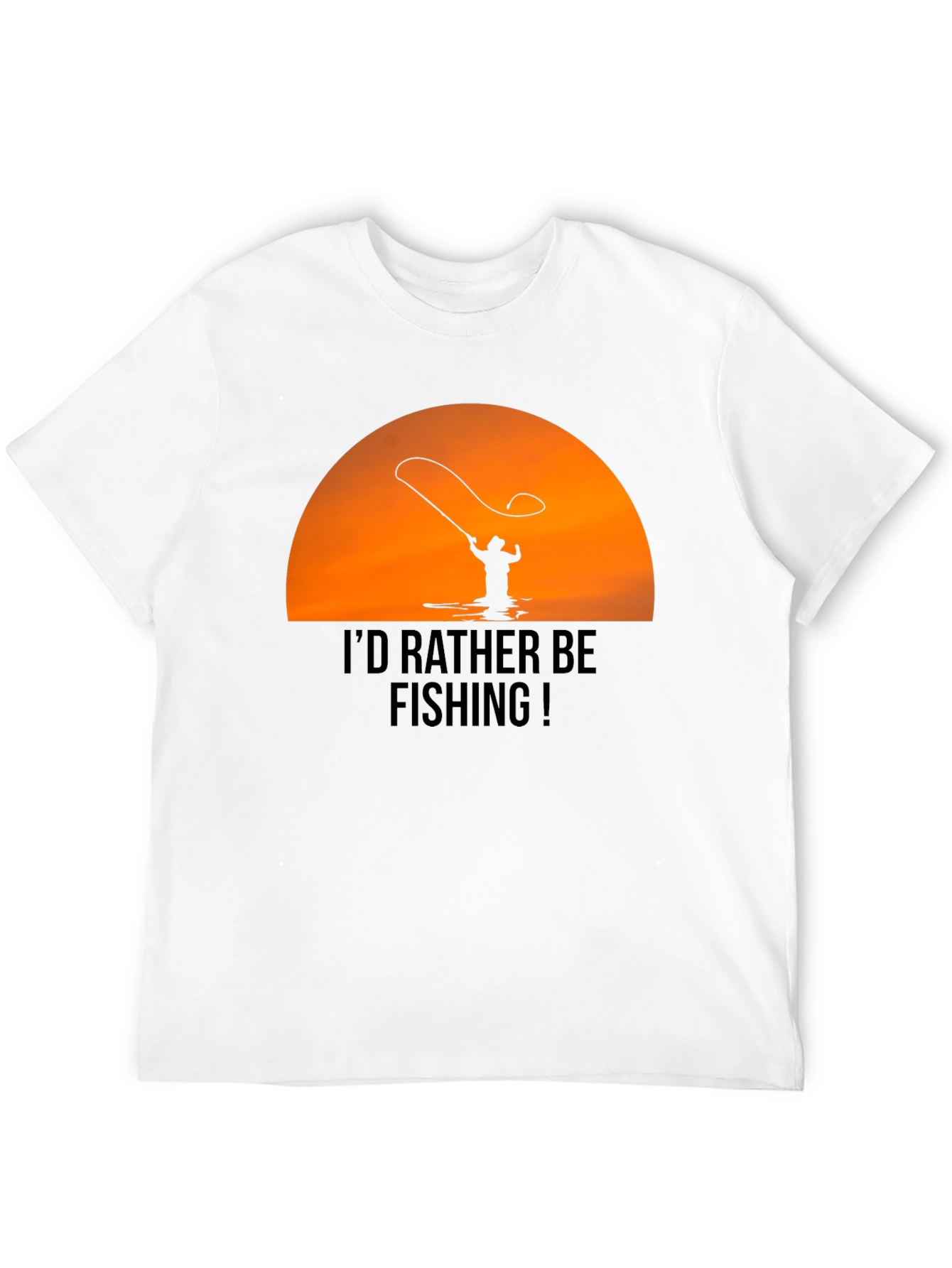 Fishing T-Shirt - Id Rather Be Fishing Graphic Tee