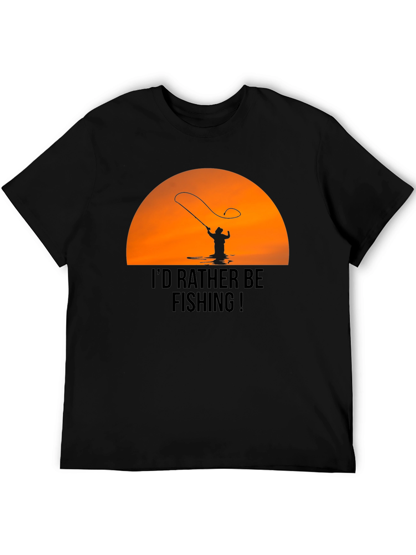 Fishing T-Shirt - Id Rather Be Fishing Graphic Tee