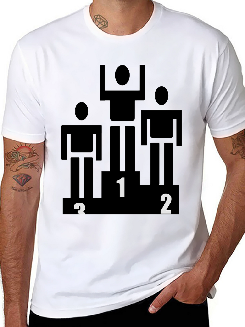Winner Podium Graphic Black Tee