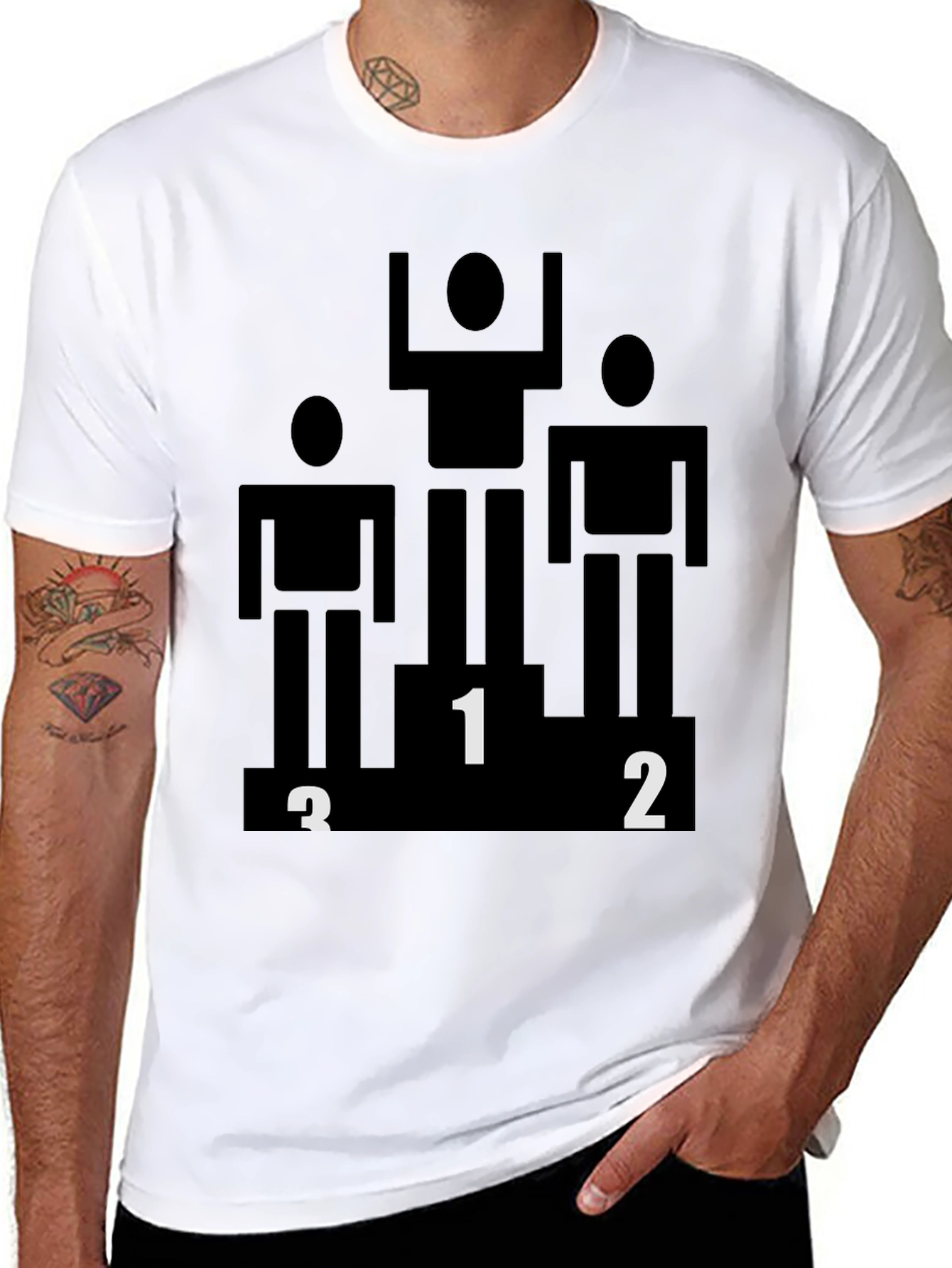 Winner Podium Graphic Black Tee