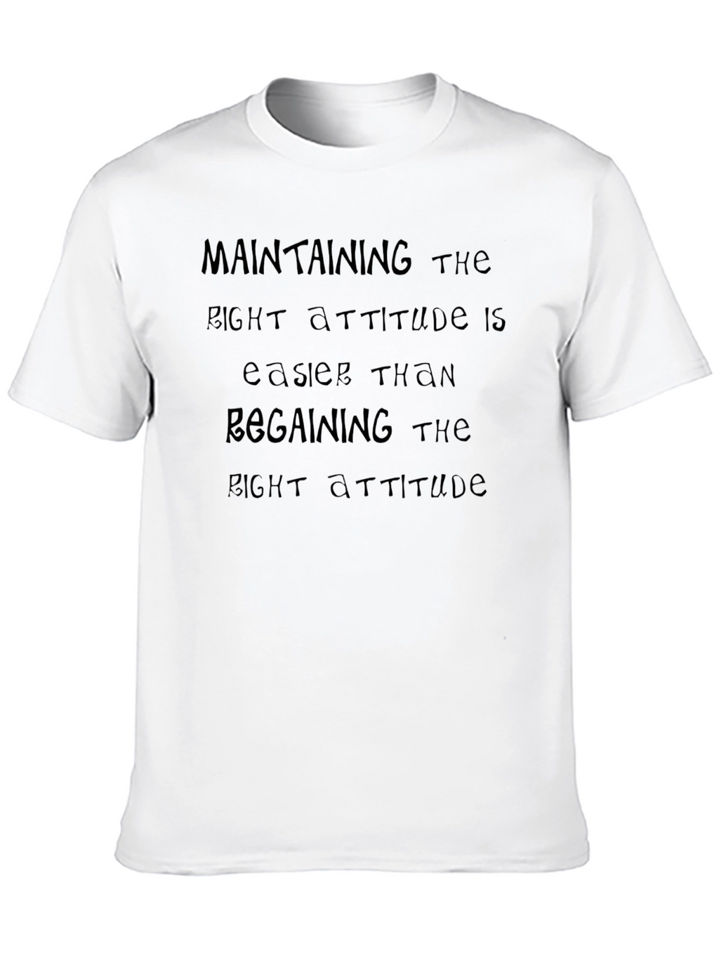 Attitude Statement Black T-Shirt