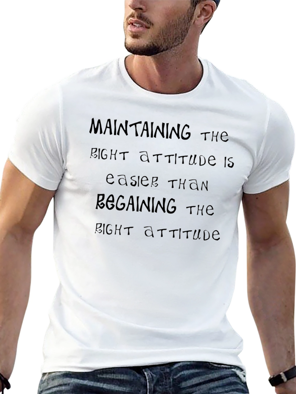 Attitude Statement Black T-Shirt
