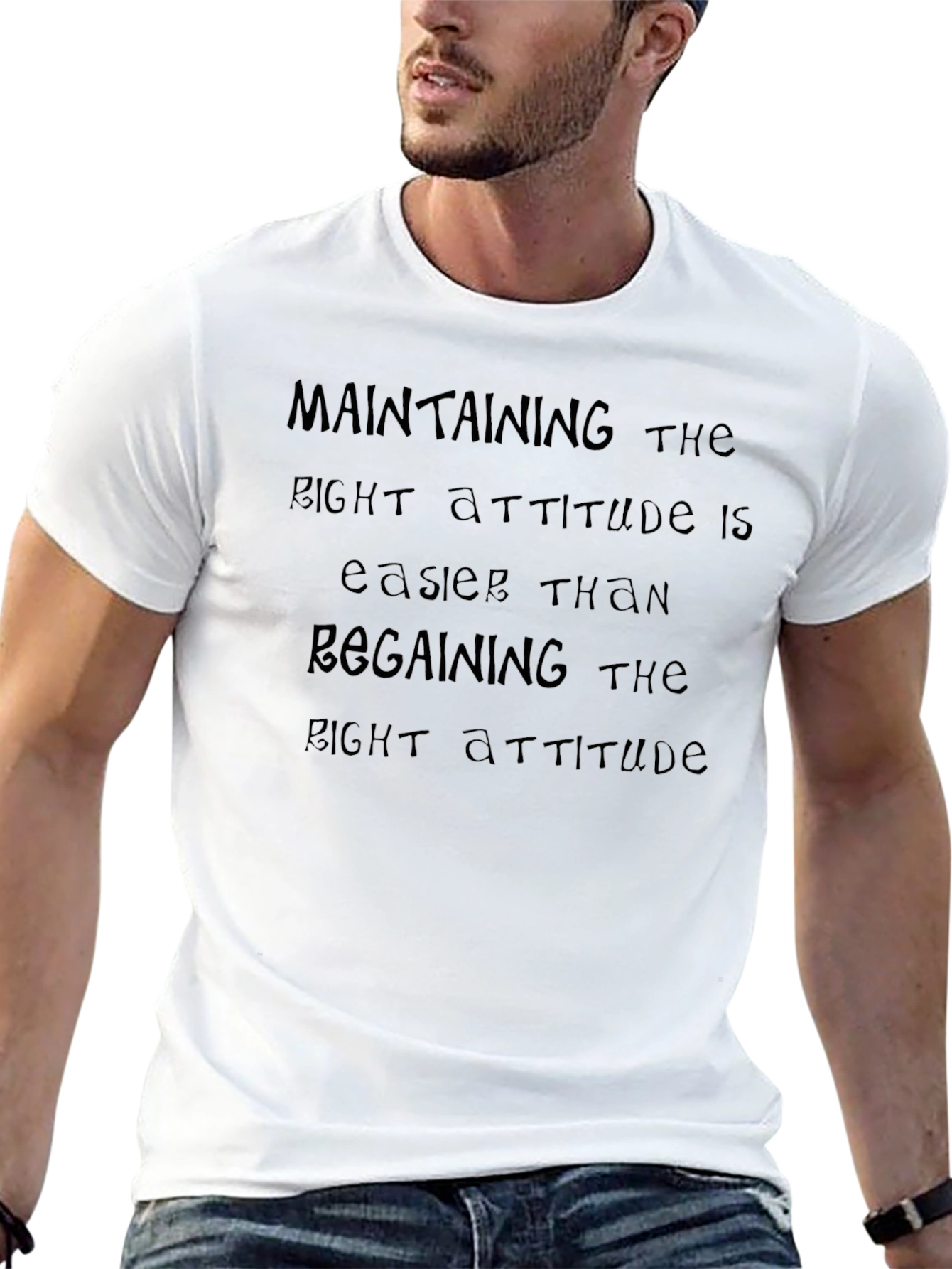 Attitude Statement Black T-Shirt