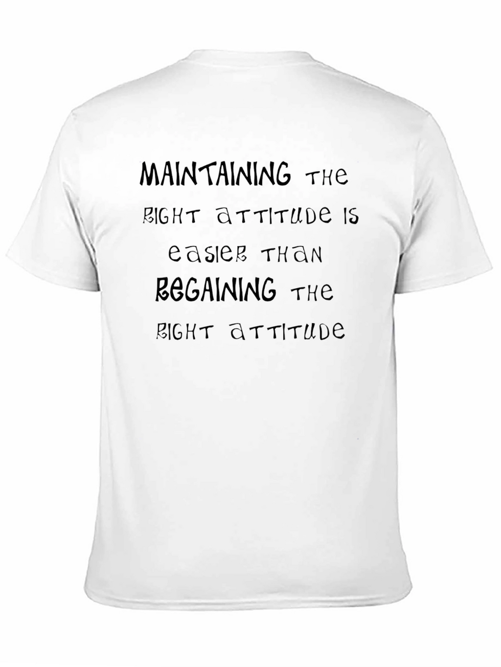 Attitude Statement Black T-Shirt