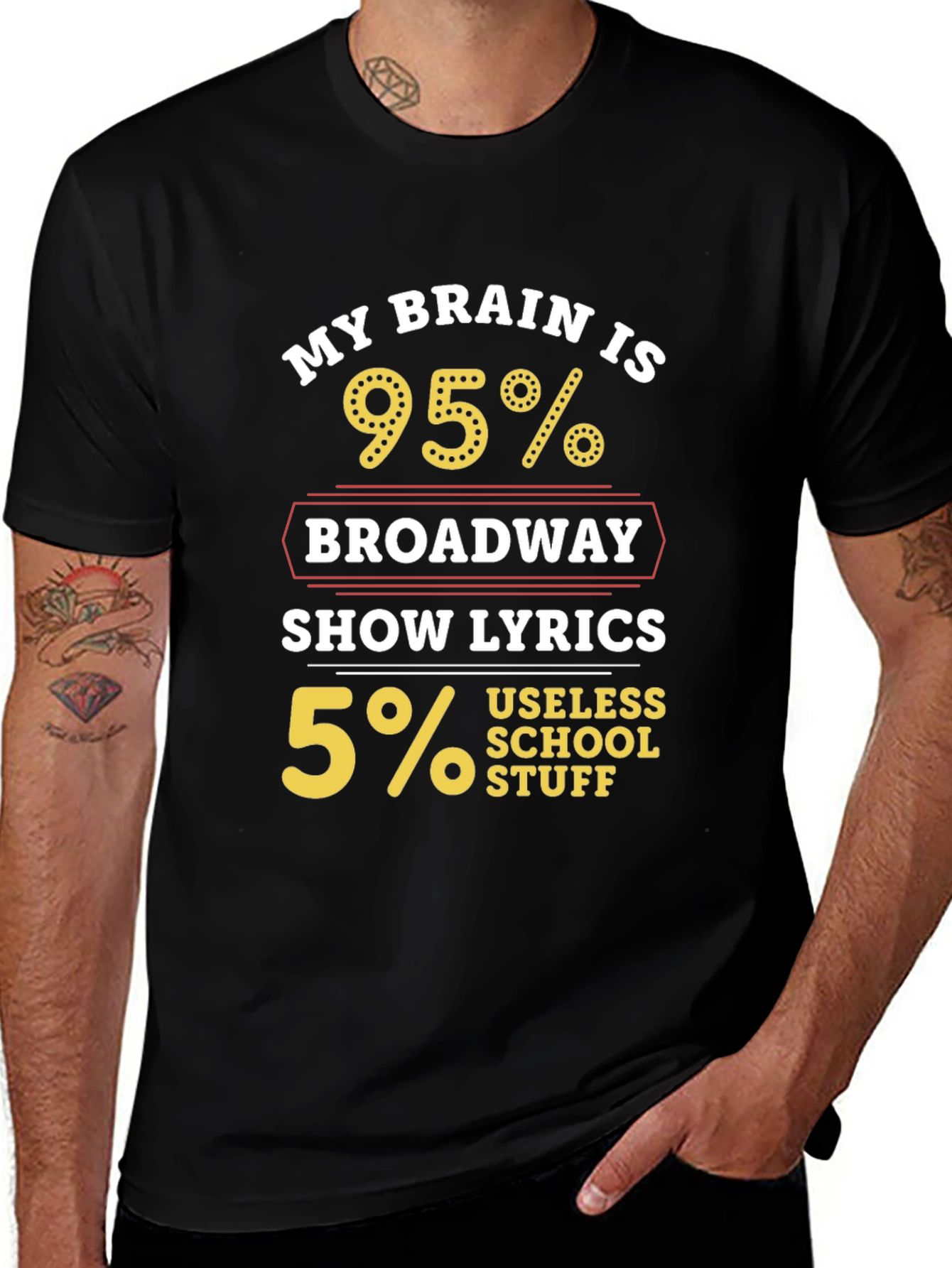 Broadway Lyrics T-Shirt - Humorous Musical Theater Tee