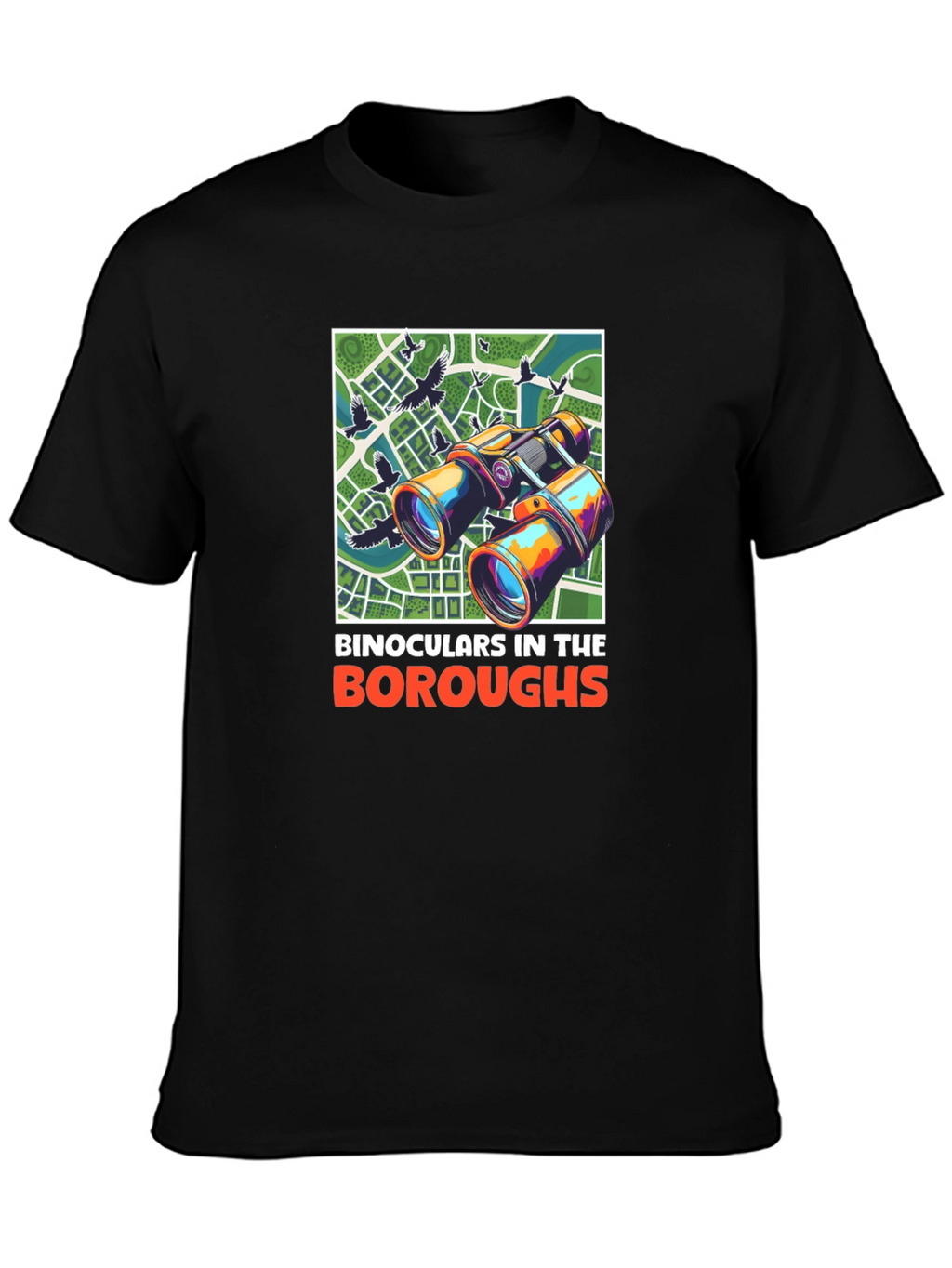 Binoculars in the Boroughs Graphic T-Shirt