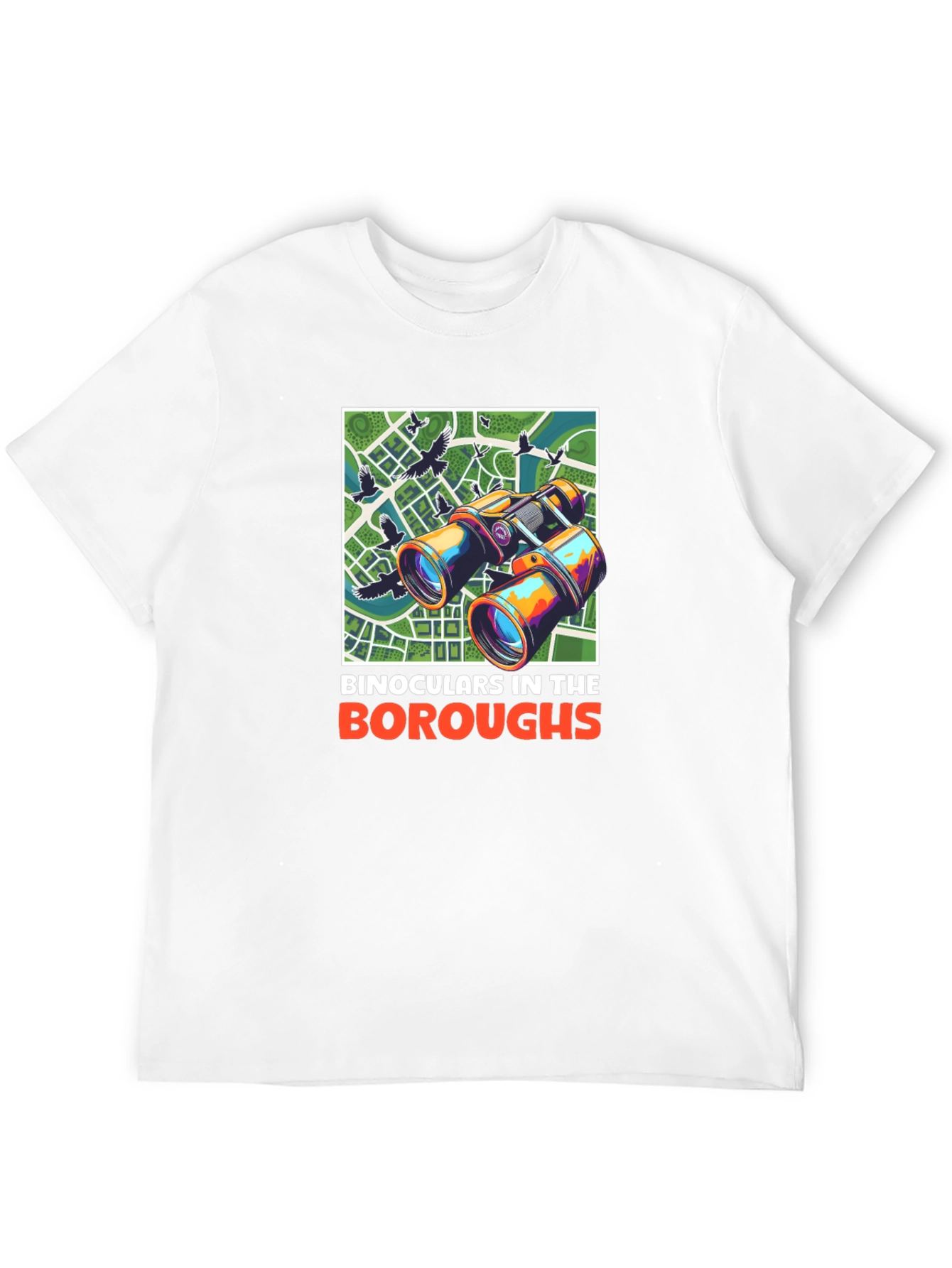 Binoculars in the Boroughs Graphic T-Shirt