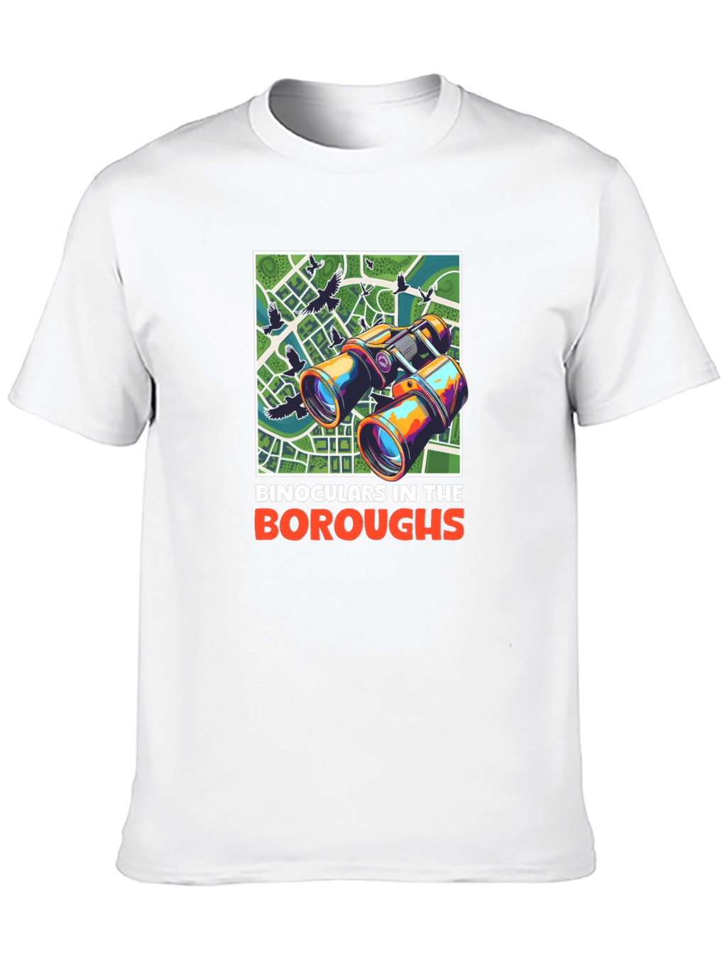 Binoculars in the Boroughs Graphic T-Shirt
