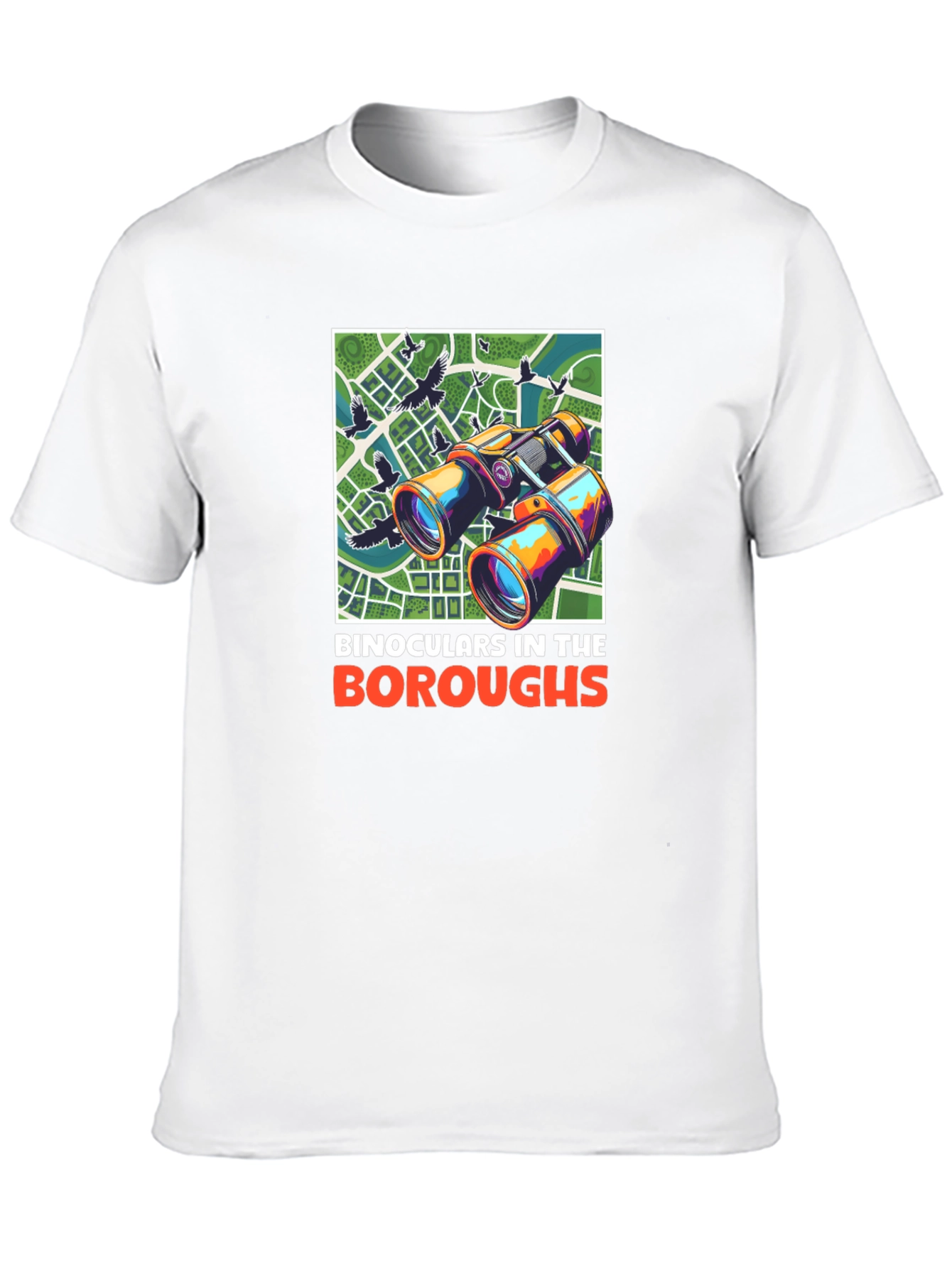 Binoculars in the Boroughs Graphic T-Shirt
