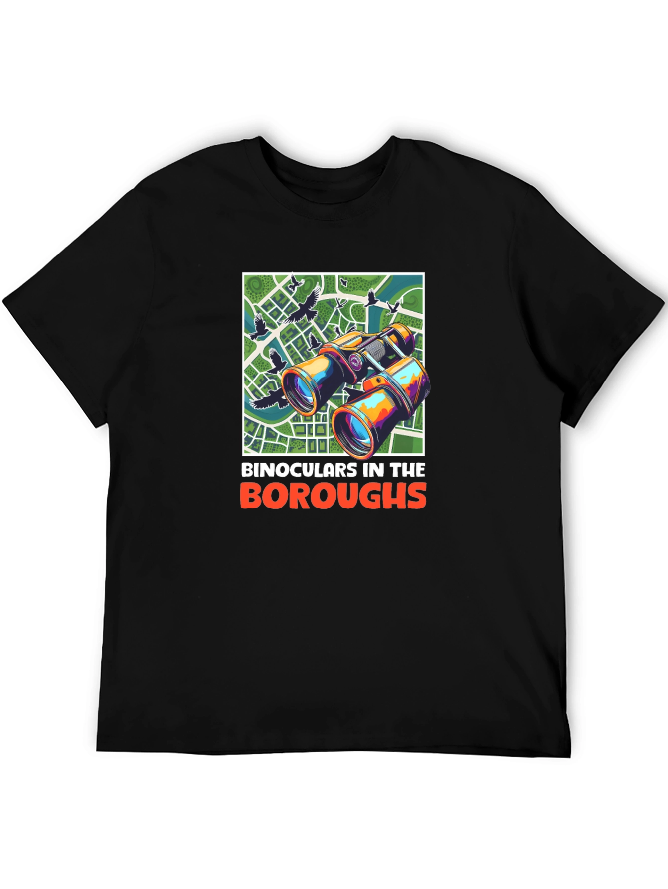 Binoculars in the Boroughs Graphic T-Shirt