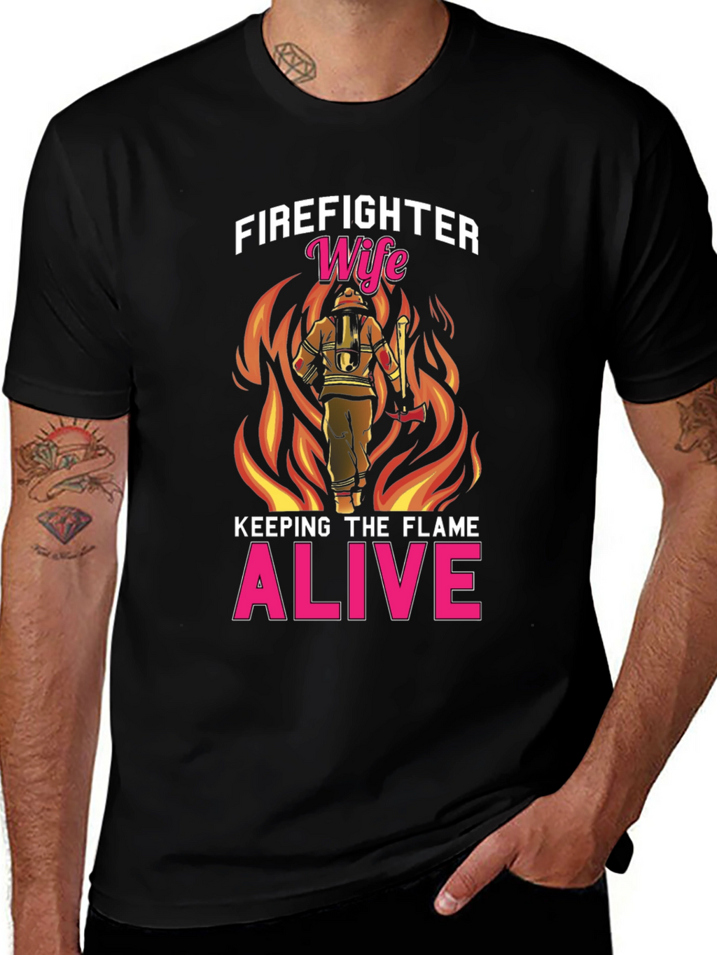 Firefighter Wife T-Shirt: Keeping The Flame Alive!