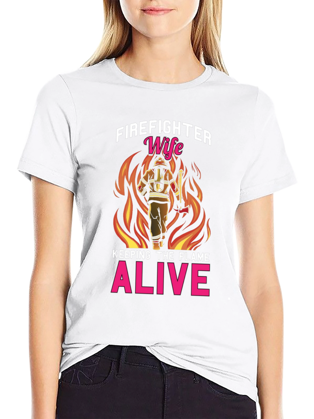 Firefighter Wife T-Shirt: Keeping The Flame Alive!