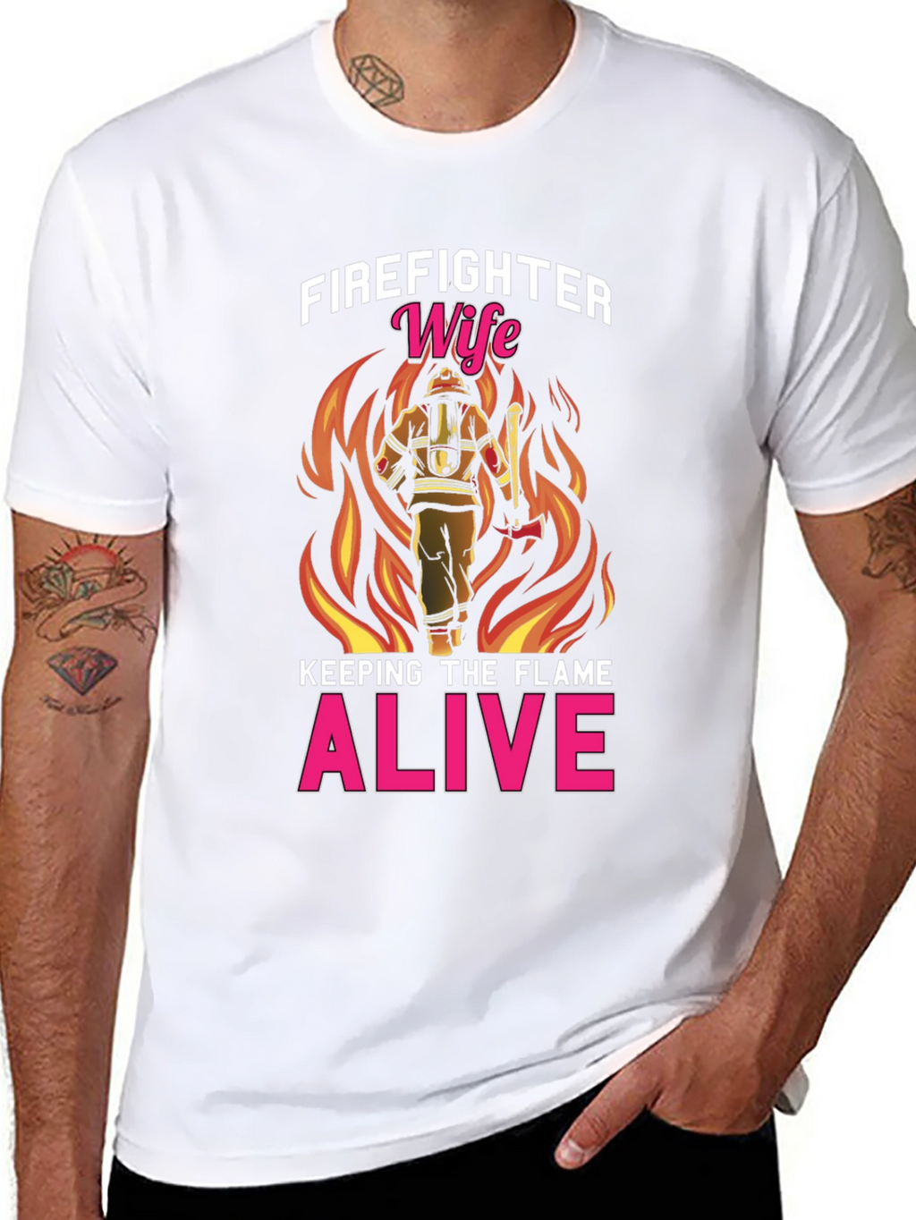 Firefighter Wife T-Shirt: Keeping The Flame Alive!