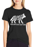 Relentless Belief Action Black Graphic Tee
