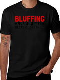 Bluffing Balls Graphic Tee Shirt - Novelty Statement