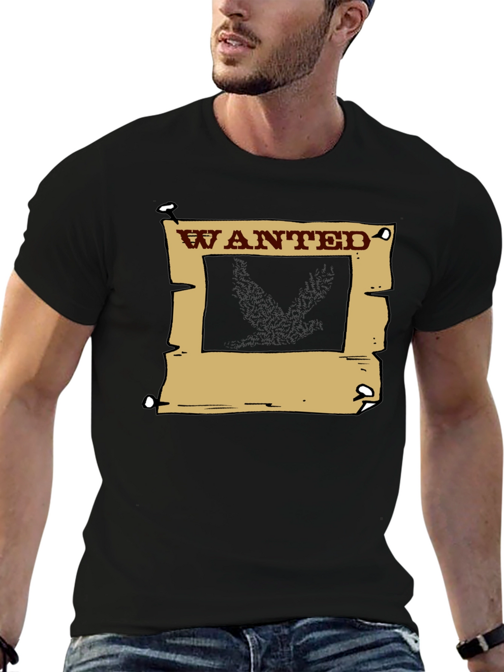 Wanted Poster Graphic T-Shirt - Western Style Tee