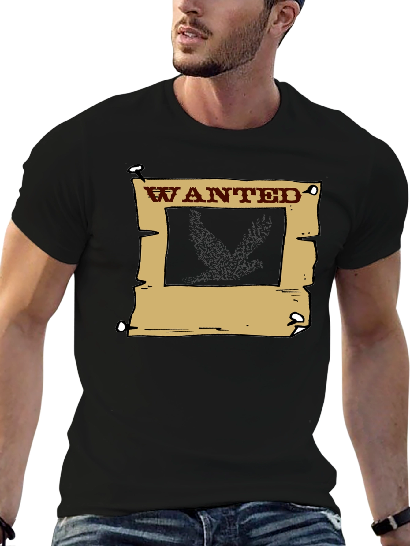 Wanted Poster Graphic T-Shirt - Western Style Tee