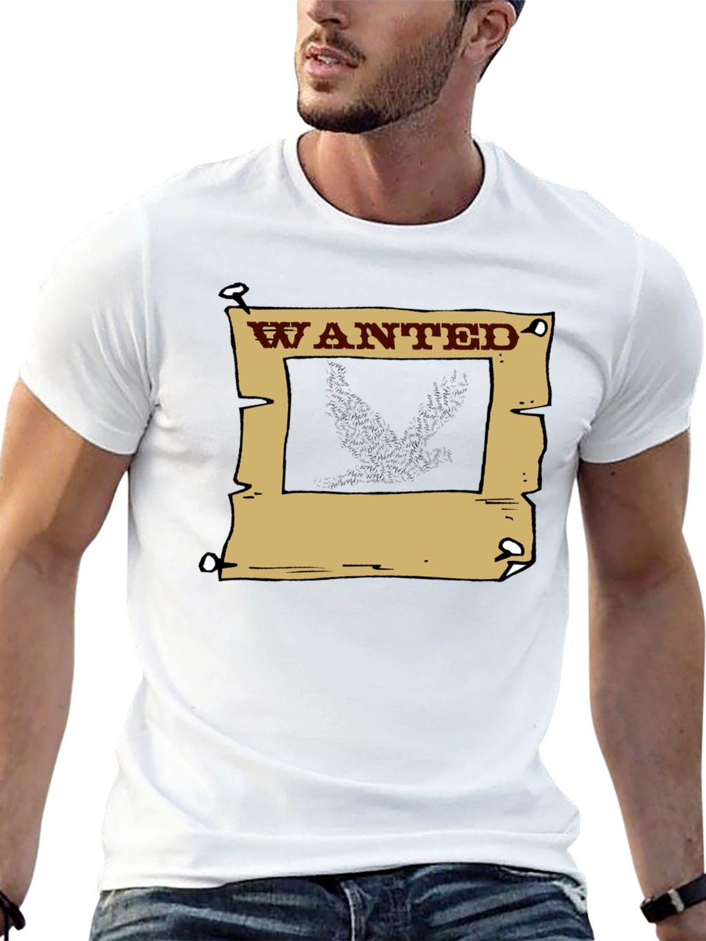 Wanted Poster Graphic T-Shirt - Western Style Tee