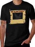 Wanted Poster Graphic T-Shirt - Western Style Tee