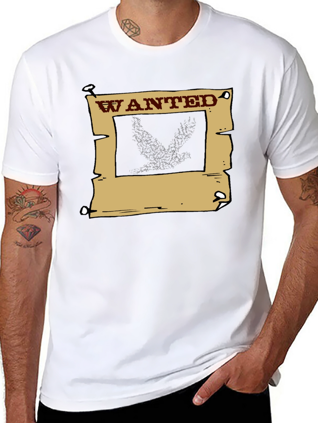 Wanted Poster Graphic T-Shirt - Western Style Tee
