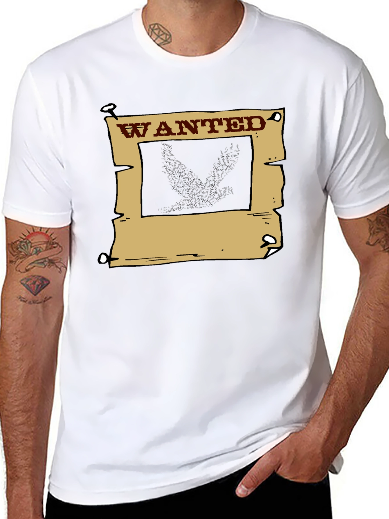 Wanted Poster Graphic T-Shirt - Western Style Tee