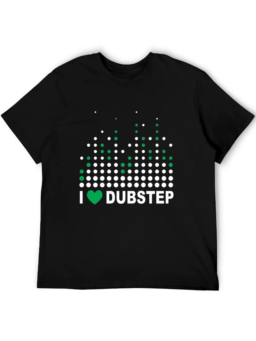 I Heart Dubstep Black Graphic T-Shirt