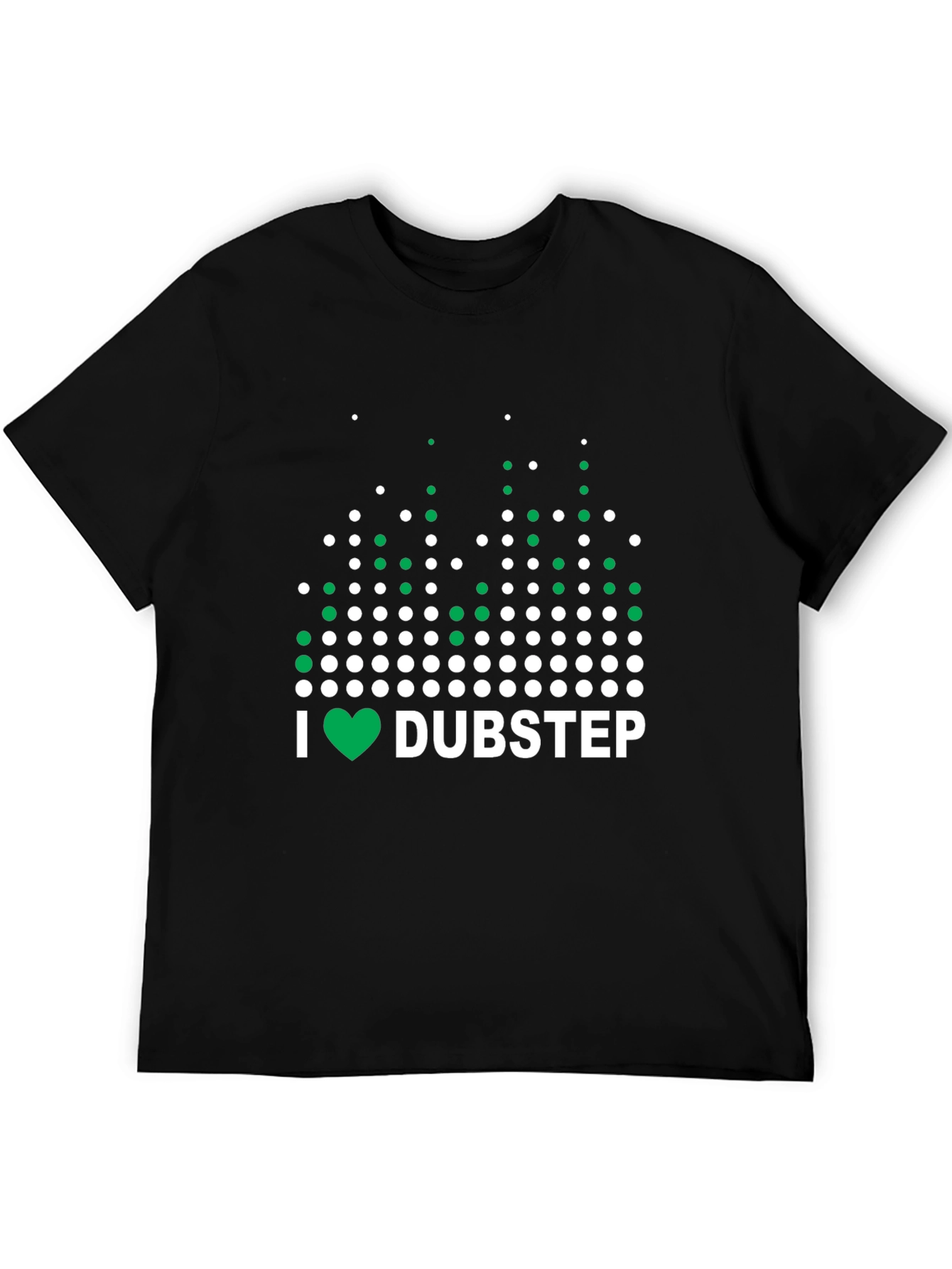 I Heart Dubstep Black Graphic T-Shirt
