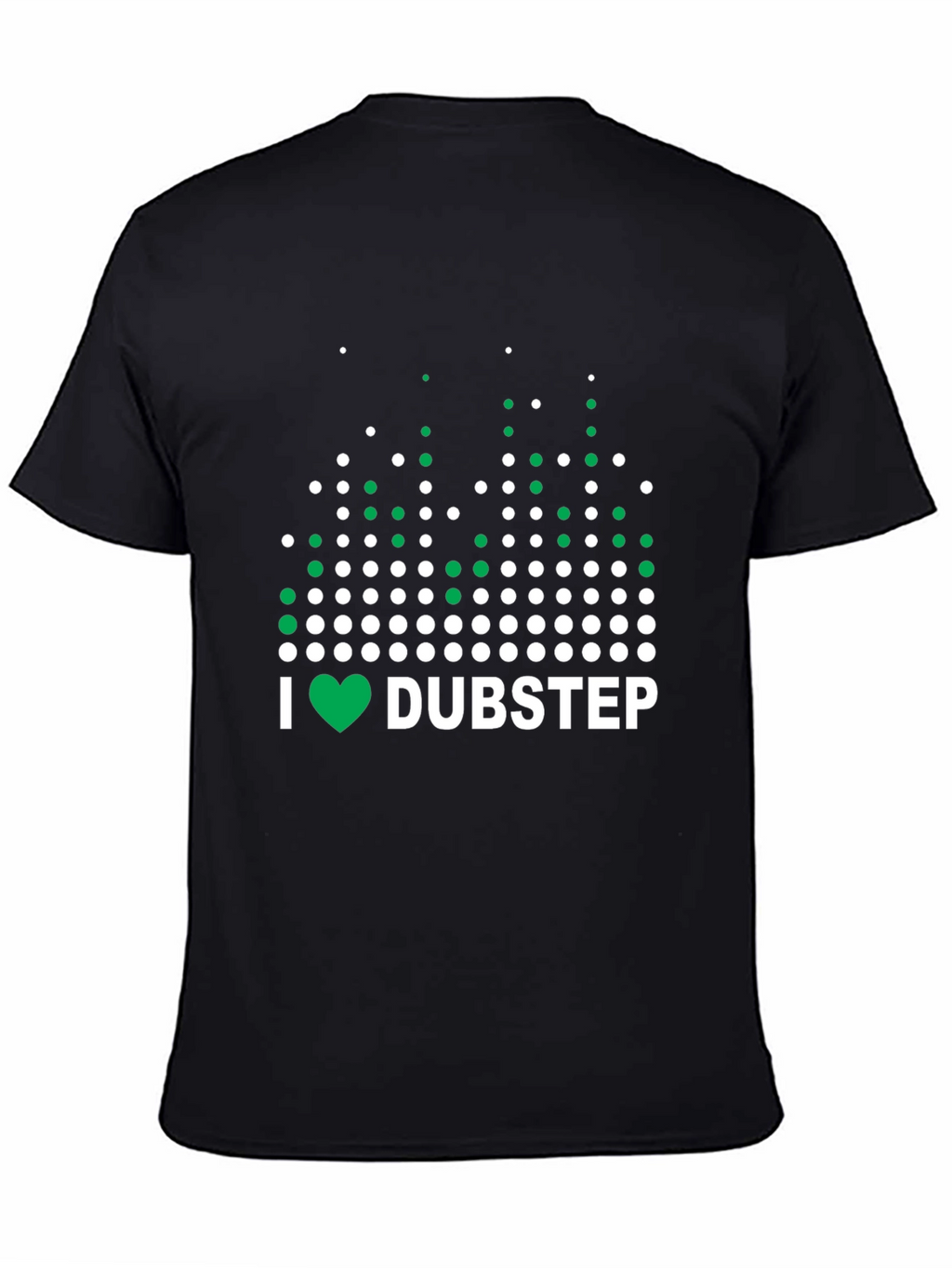 I Heart Dubstep Black Graphic T-Shirt