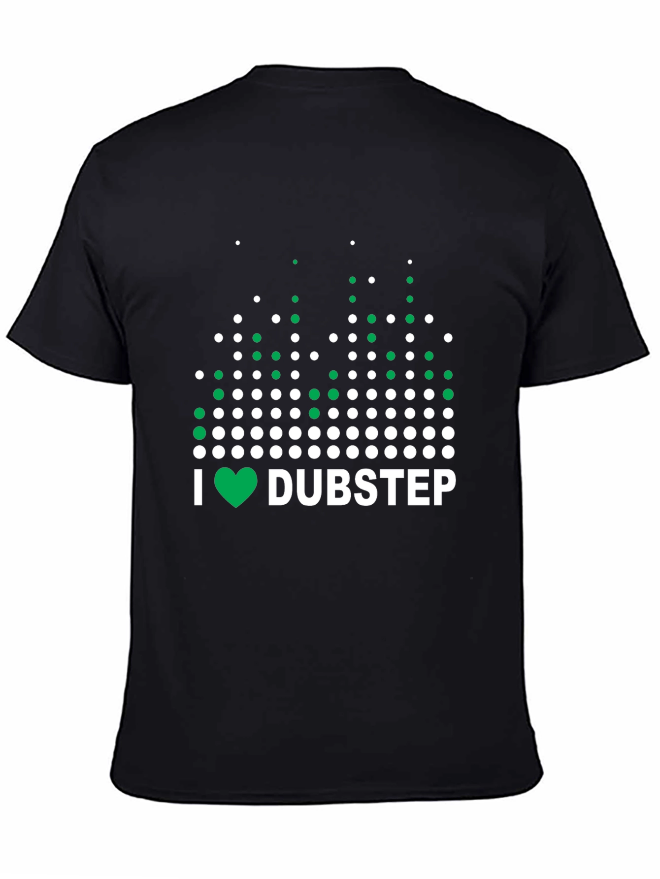 I Heart Dubstep Black Graphic T-Shirt