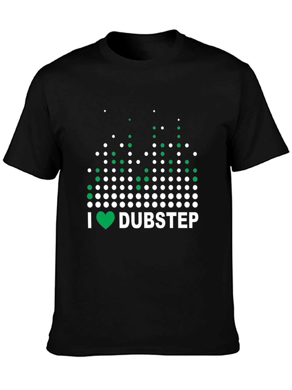 I Heart Dubstep Black Graphic T-Shirt