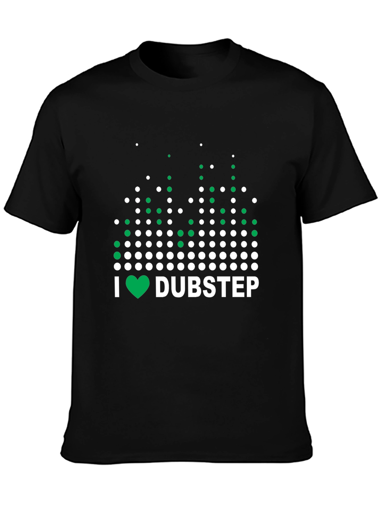 I Heart Dubstep Black Graphic T-Shirt