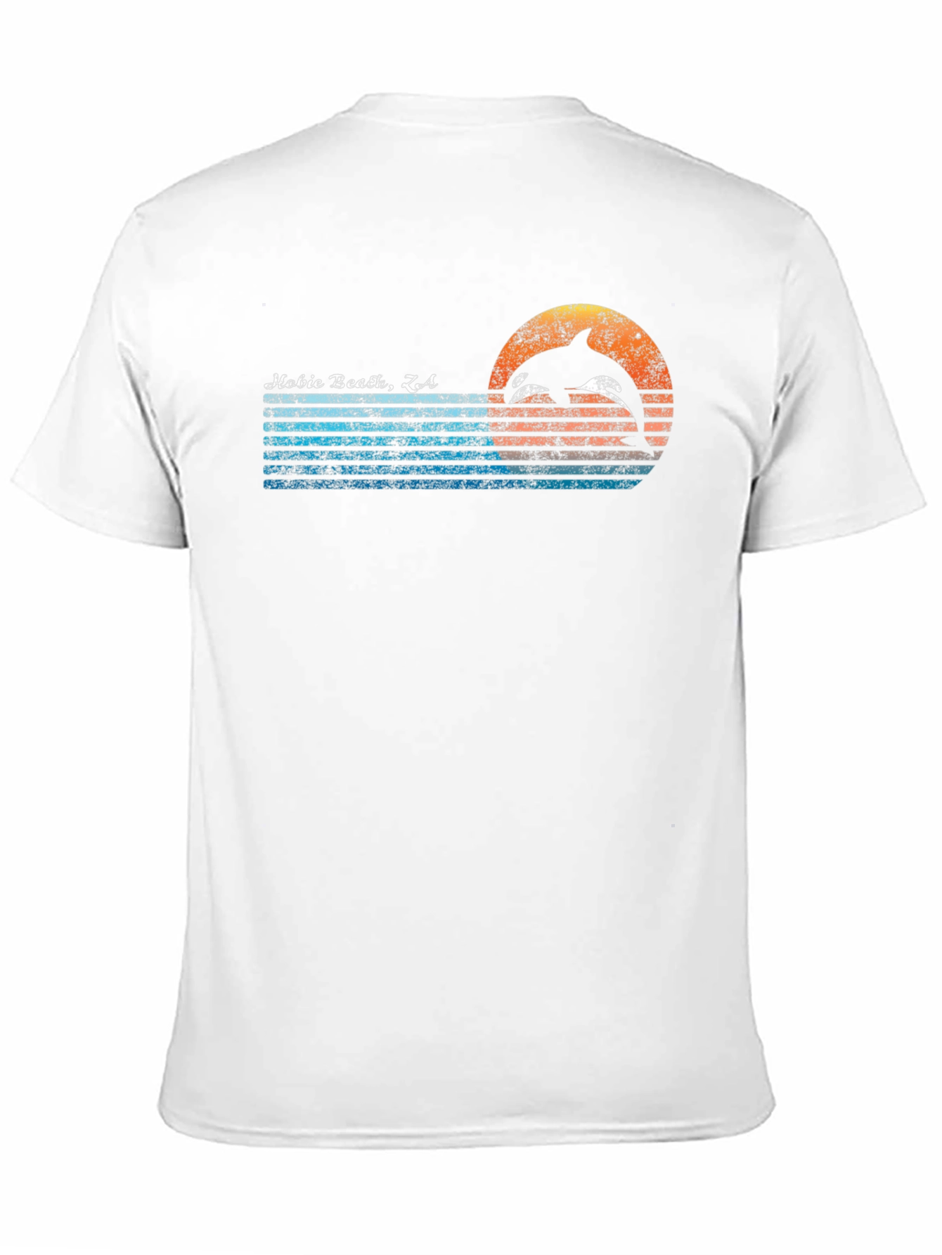 Hobie Beach CA Dolphin Graphic Tee - Retro Style