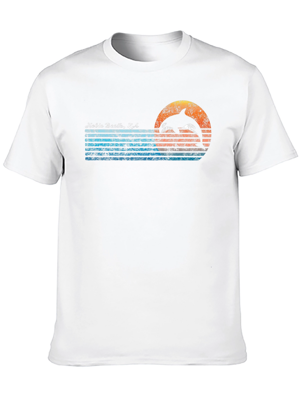 Hobie Beach CA Dolphin Graphic Tee - Retro Style