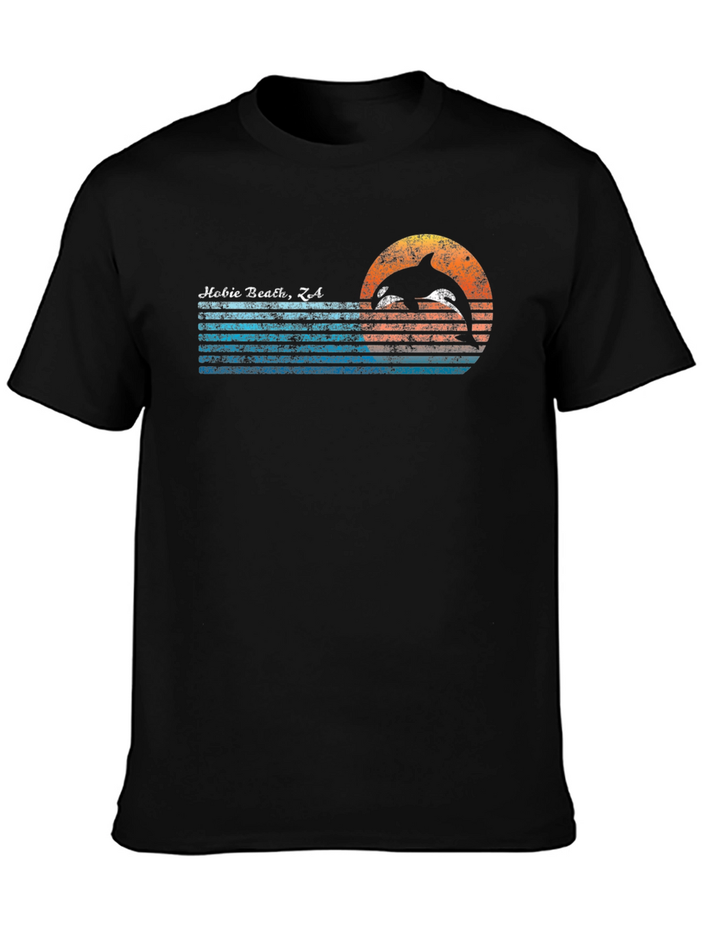 Hobie Beach CA Dolphin Graphic Tee - Retro Style