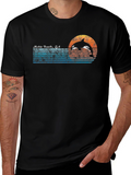 Hobie Beach CA Dolphin Graphic Tee - Retro Style