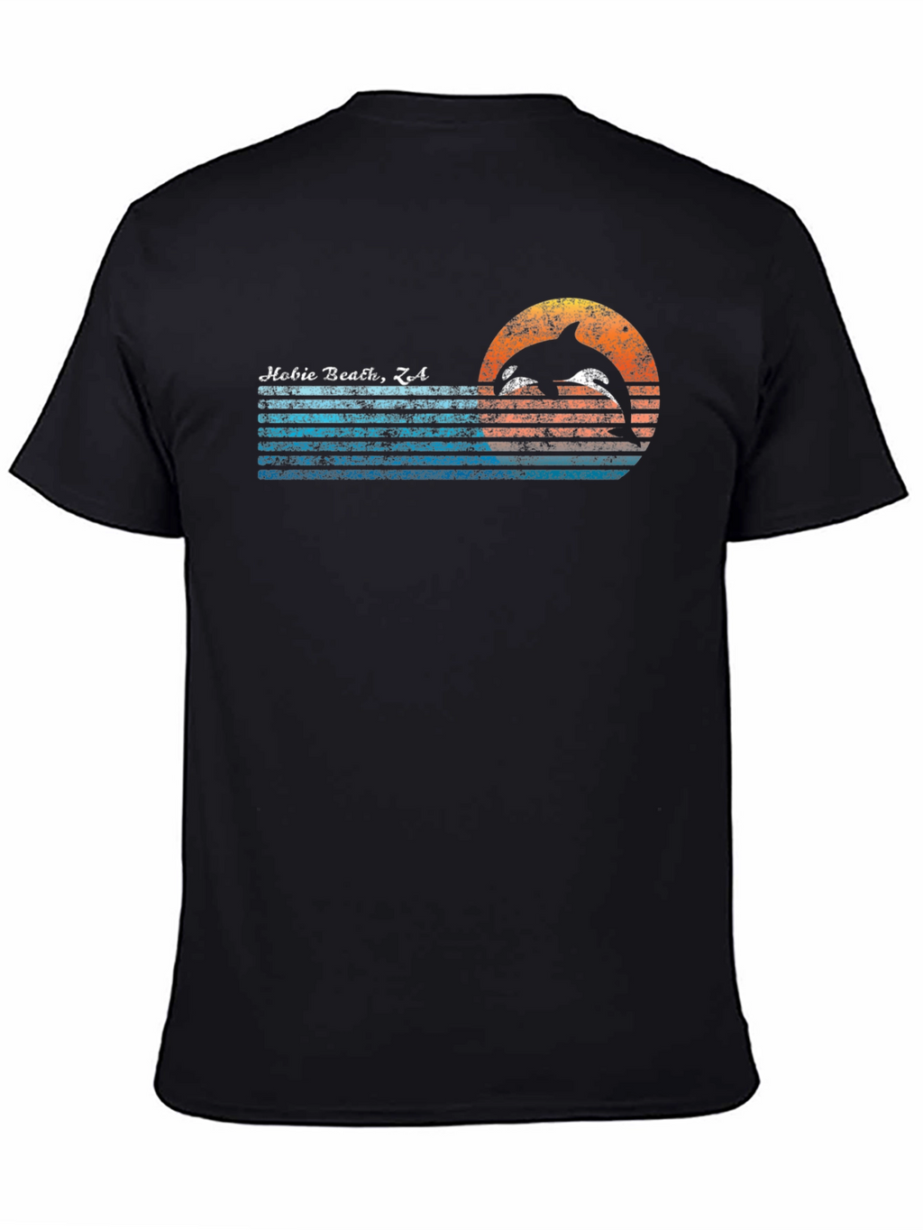 Hobie Beach CA Dolphin Graphic Tee - Retro Style