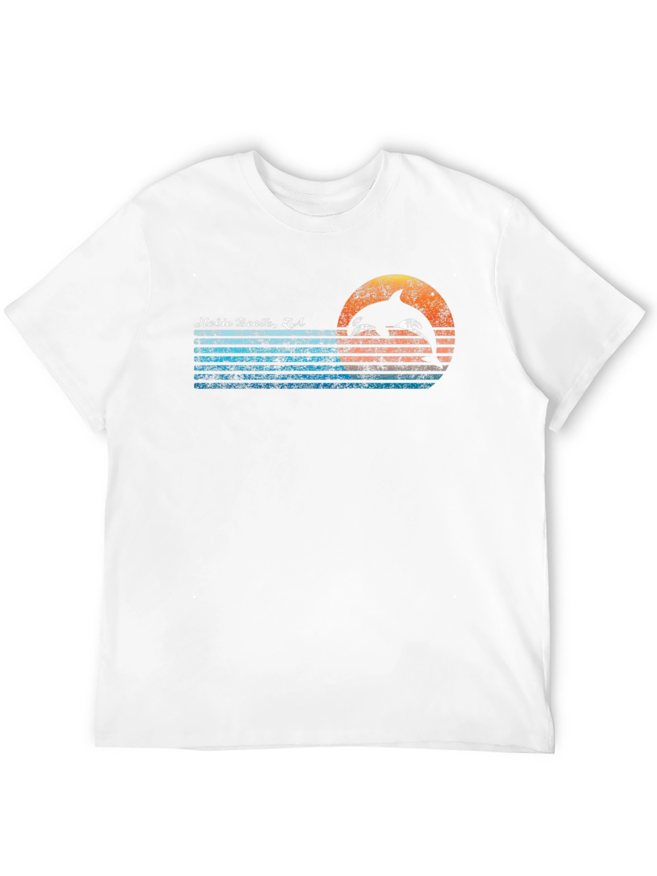 Hobie Beach CA Dolphin Graphic Tee - Retro Style