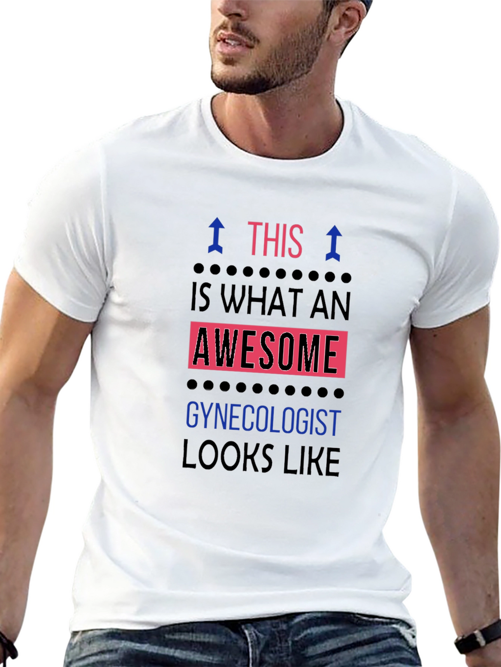 Awesome Gynecologist T-Shirt - Black