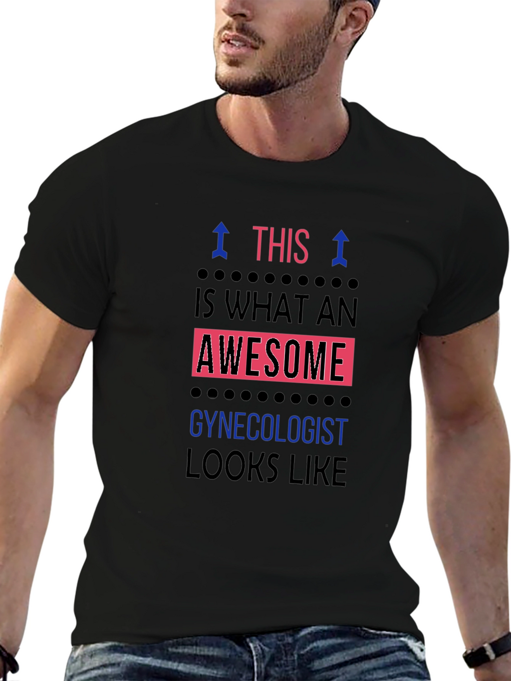 Awesome Gynecologist T-Shirt - Black