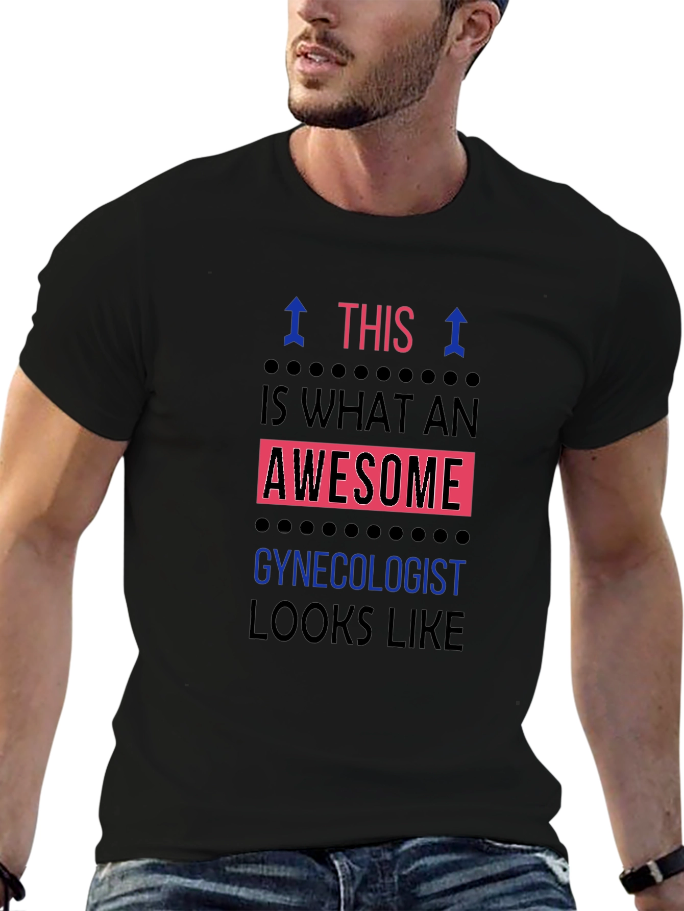 Awesome Gynecologist T-Shirt - Black