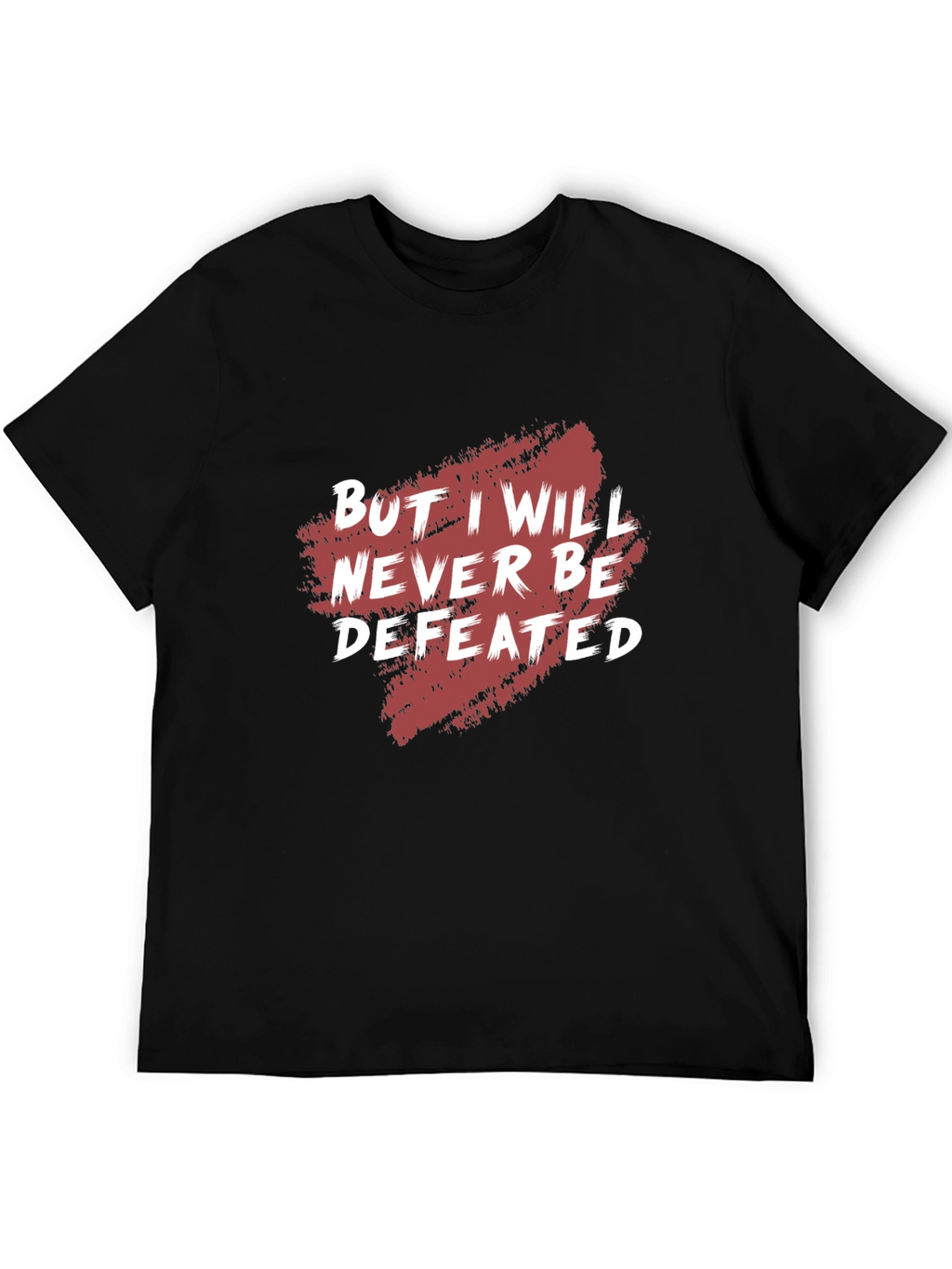 Motivational Graphic Tee - Never Be Defeated