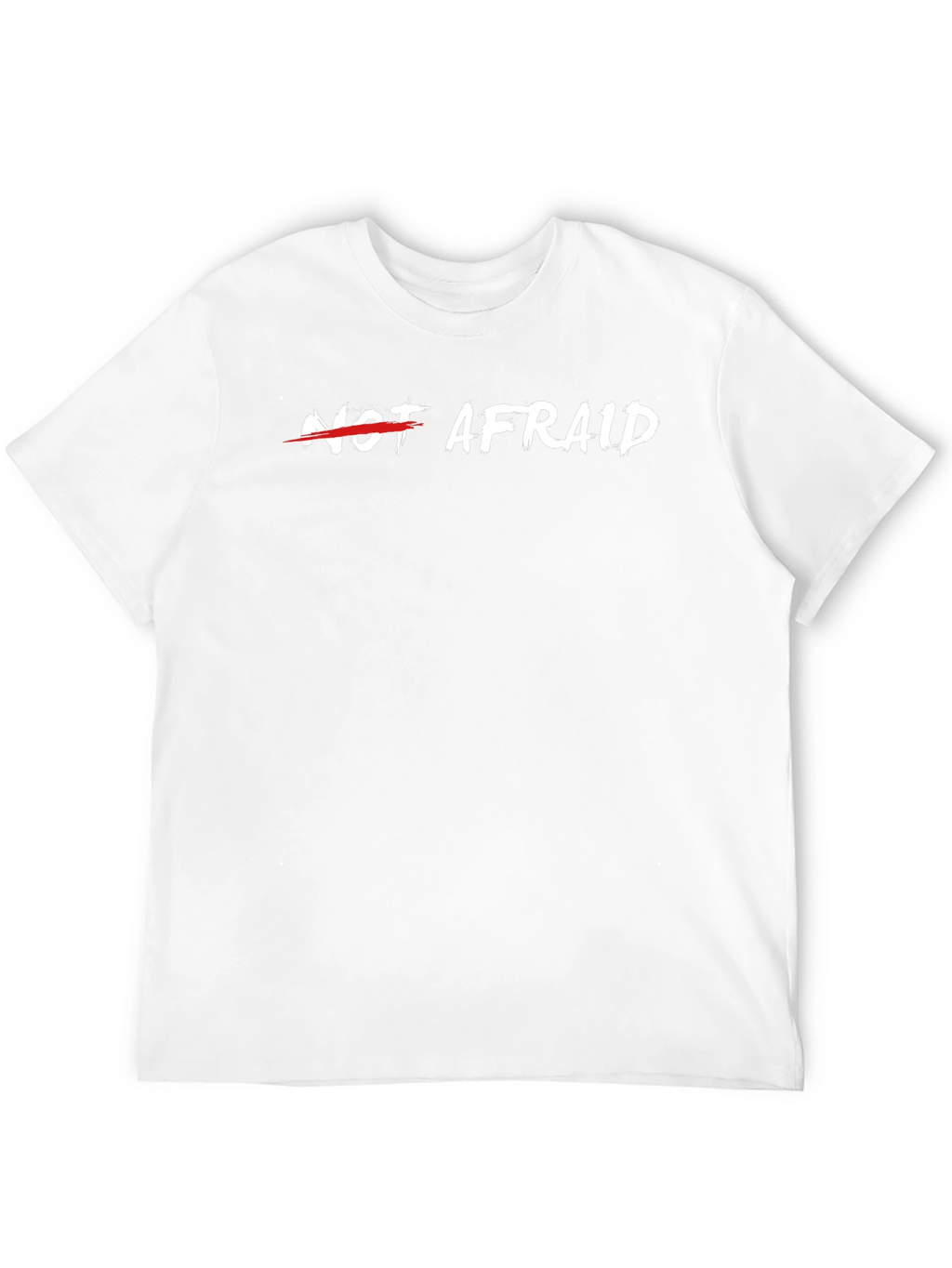 Not Afraid Graphic Tee - Black Cotton Comfort