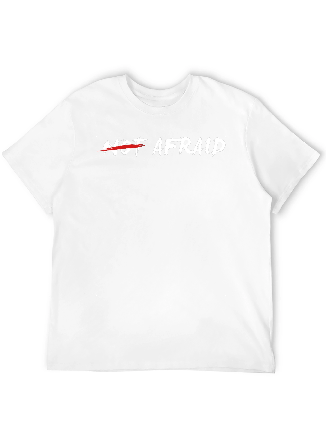 Not Afraid Graphic Tee - Black Cotton Comfort