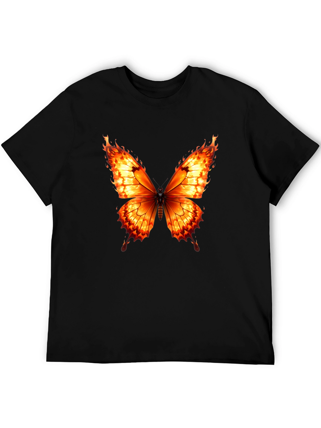 Fiery Butterfly Graphic Tee - Bold Statement Shirt